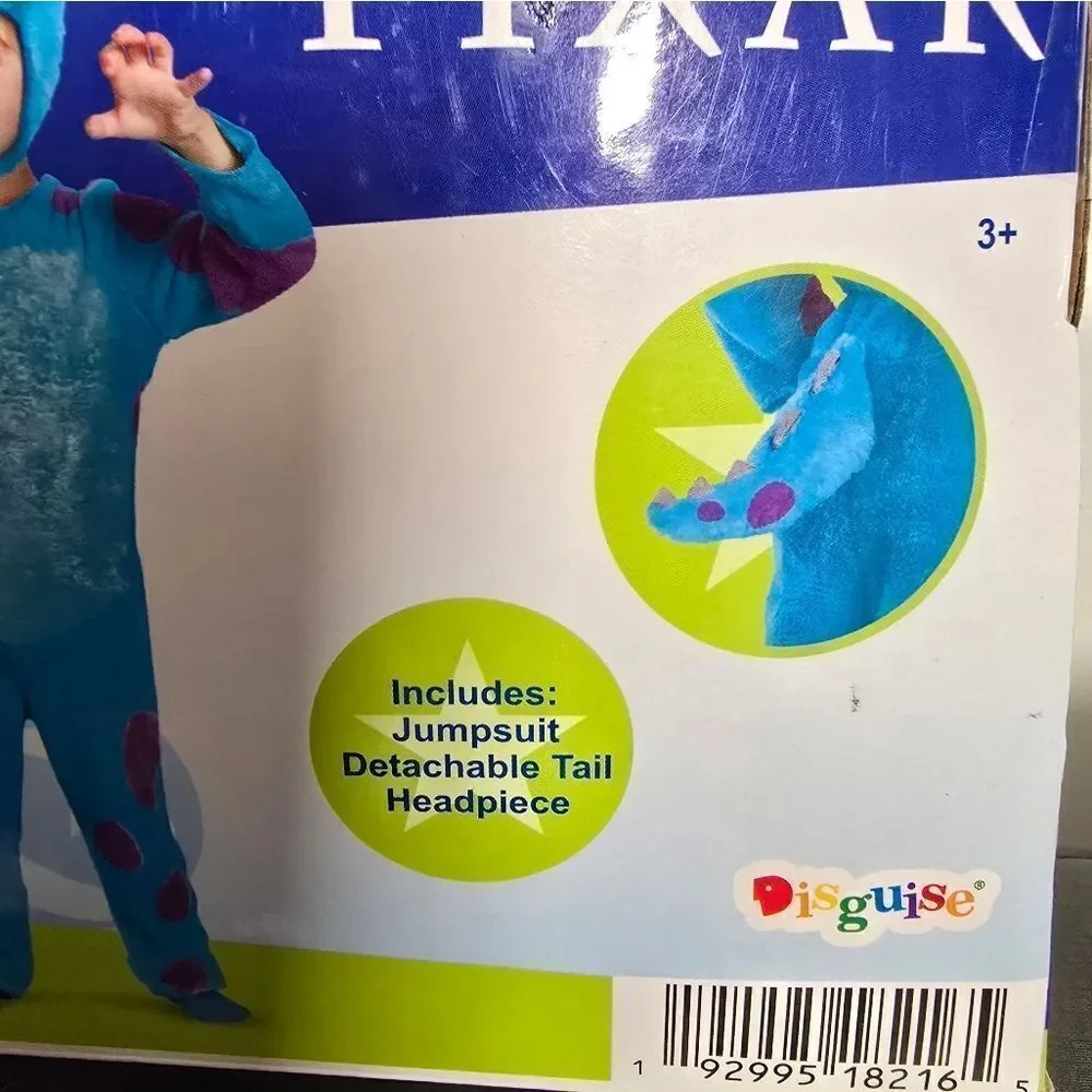 Nwt Kids Disney Pixar Monsters University Sulley Toddler Classic Costume